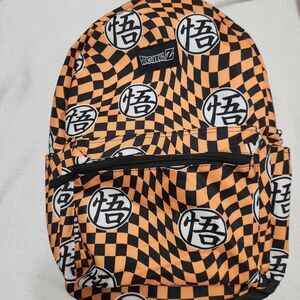 Dragon Ball Z Backpack Color Orange And Black Lightweight.